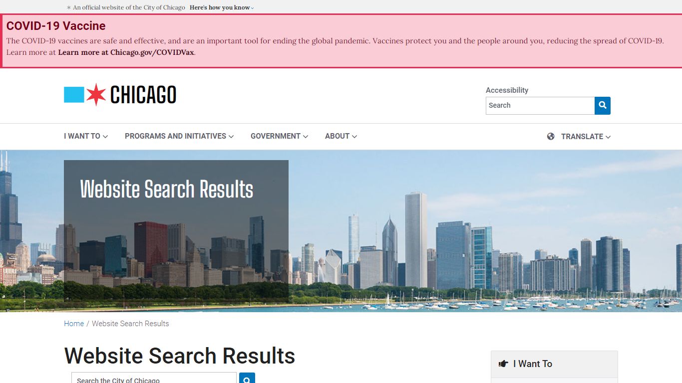 City of Chicago :: Website Search Results